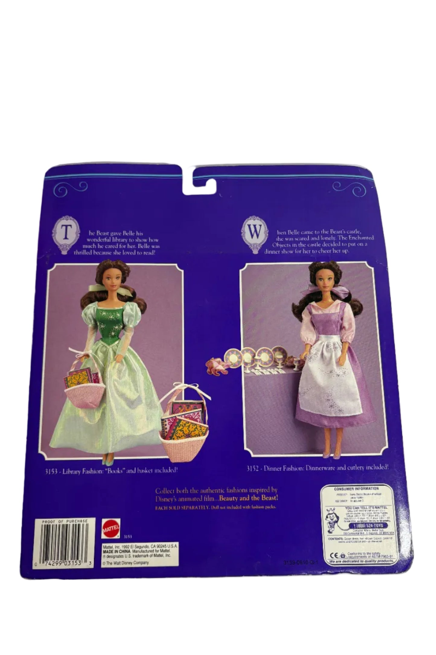 1992 Beauty & The Beast Fashion Pack