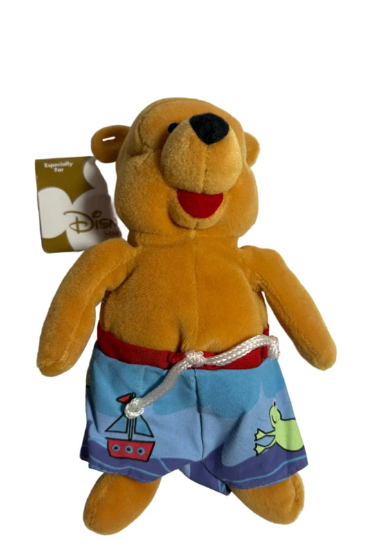Vintage Summer Pooh Beanbag Plush