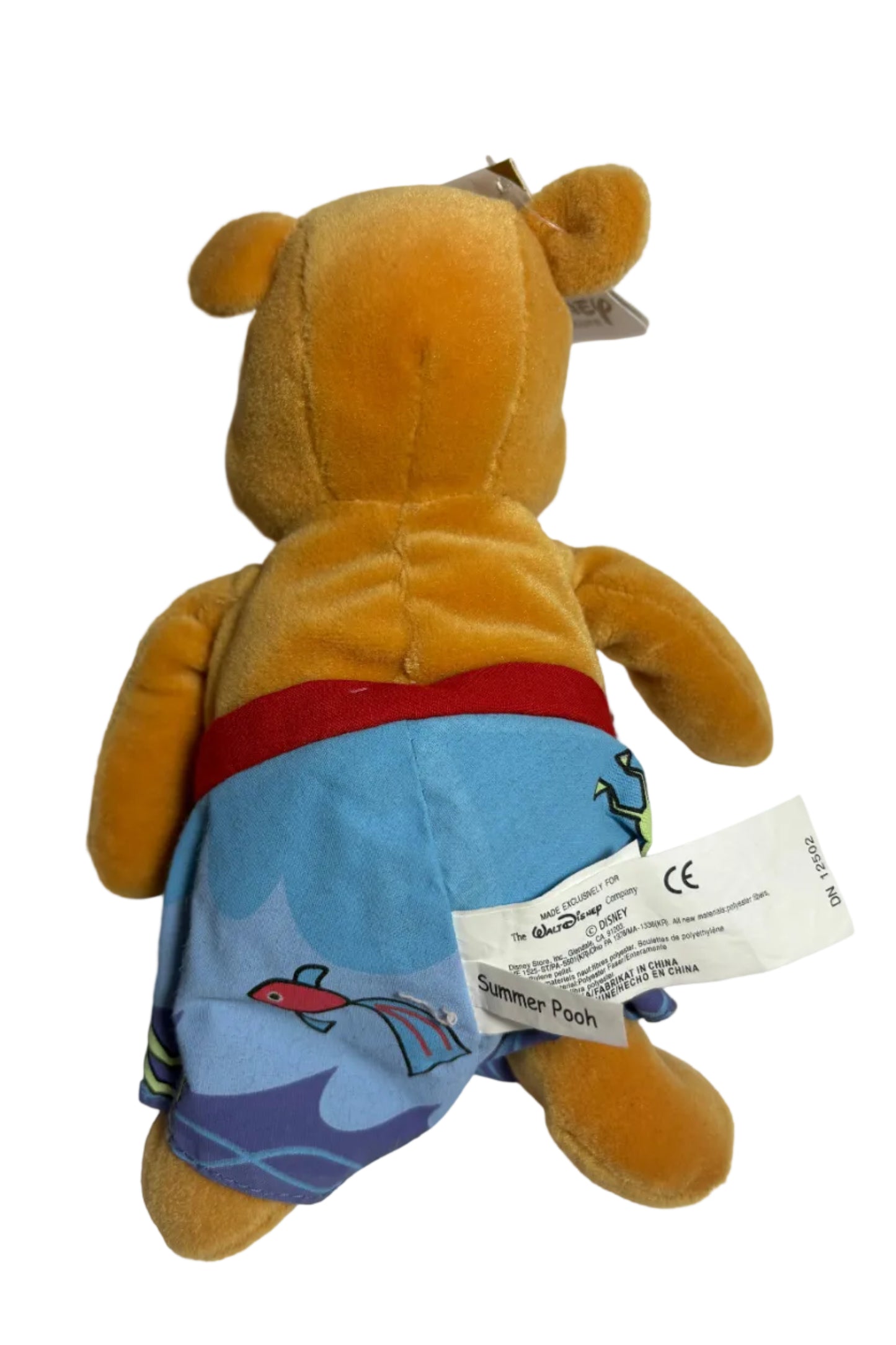 Vintage Summer Pooh Beanbag Plush