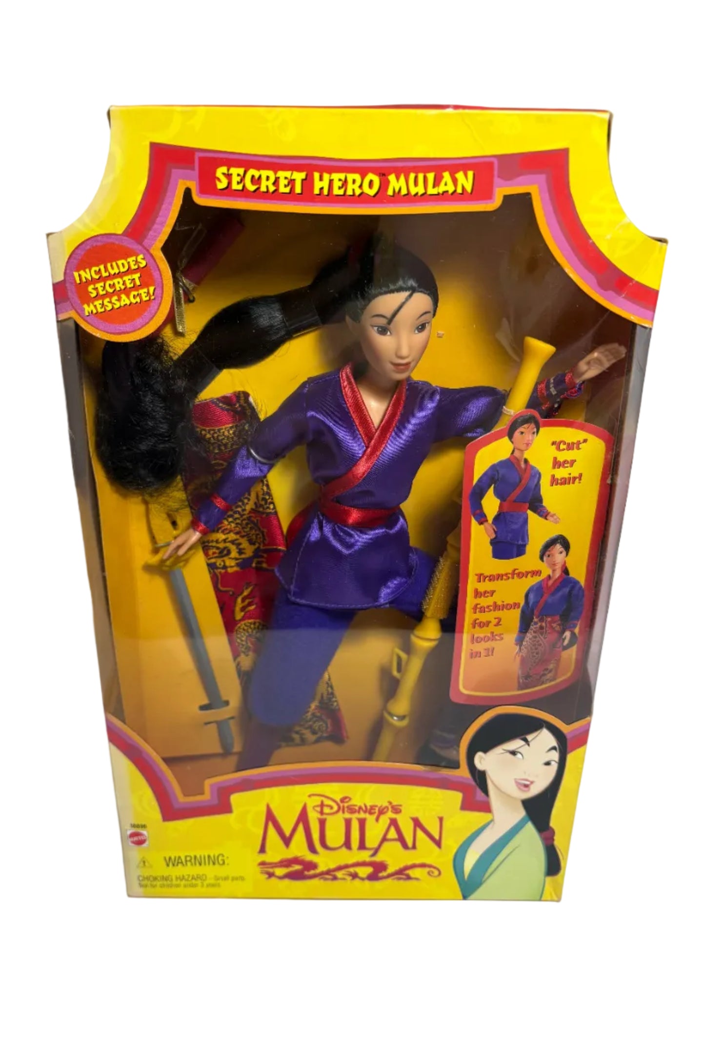 1997 Disney Secret Hero Mulan Doll