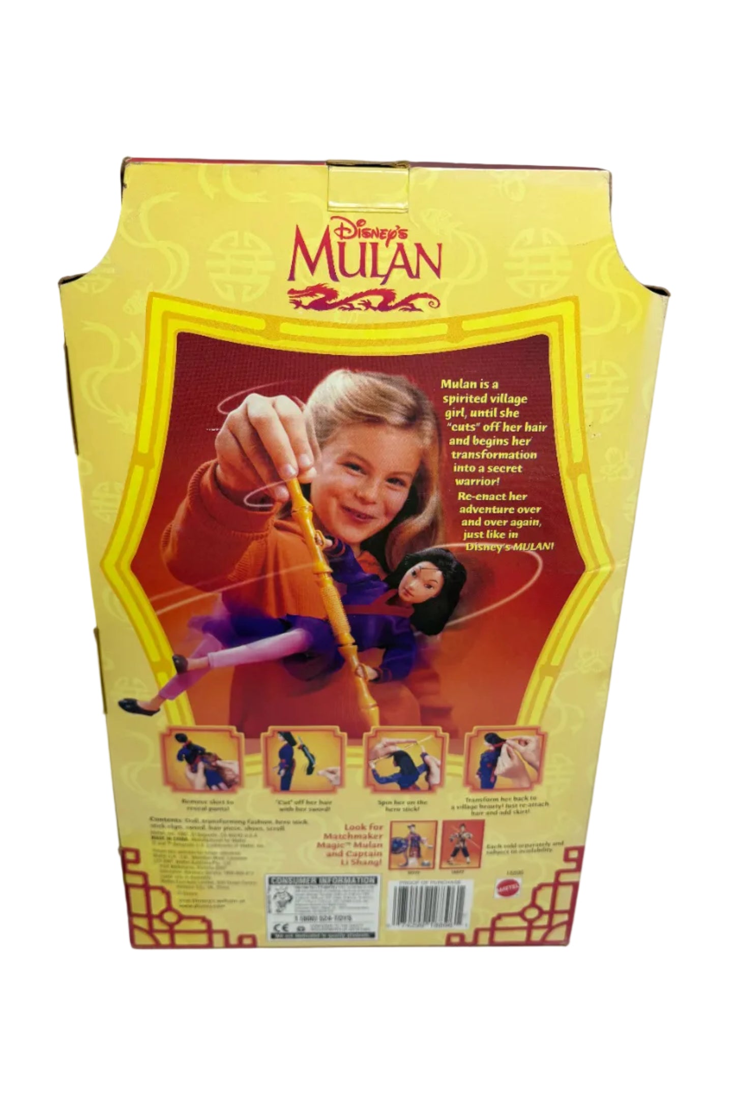 1997 Disney Secret Hero Mulan Doll