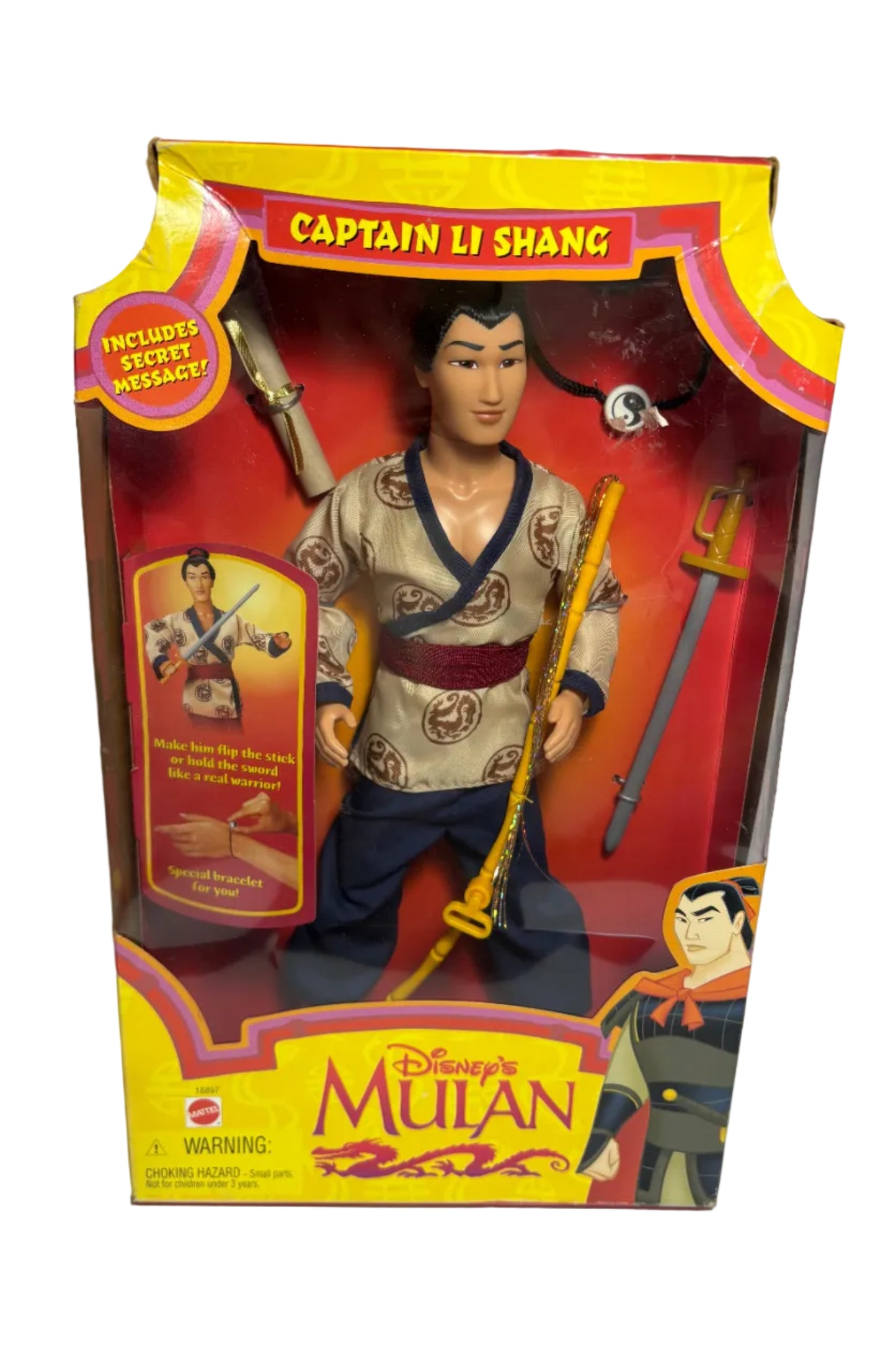 1997 Disney Mulan Captain Li Shang Doll