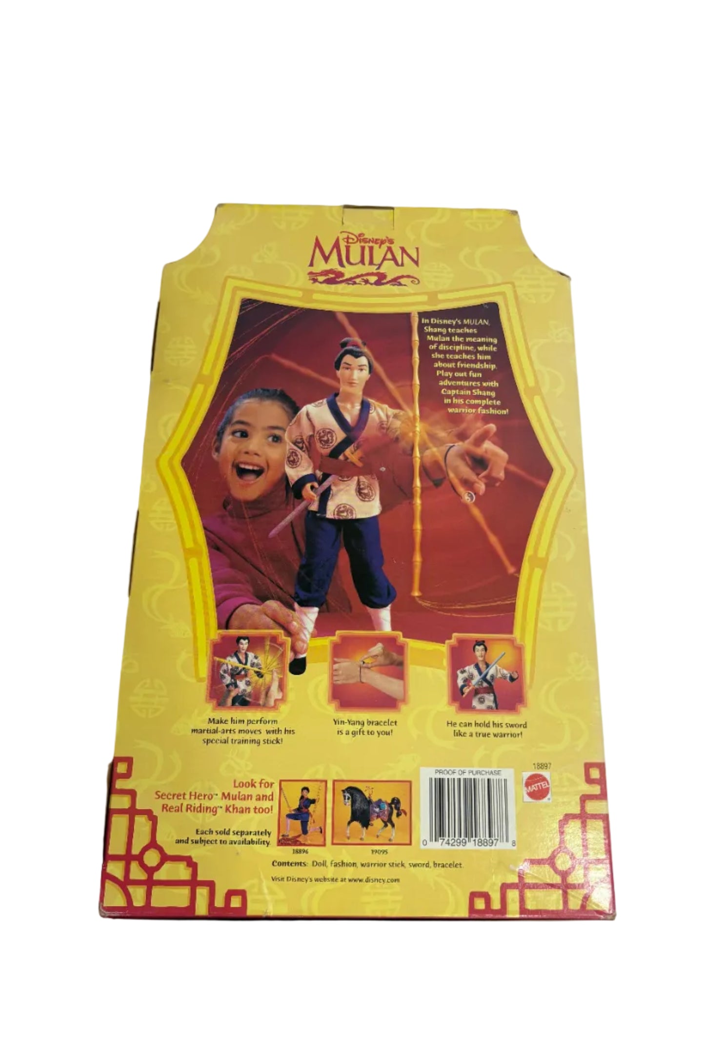 1997 Disney Mulan Captain Li Shang Doll