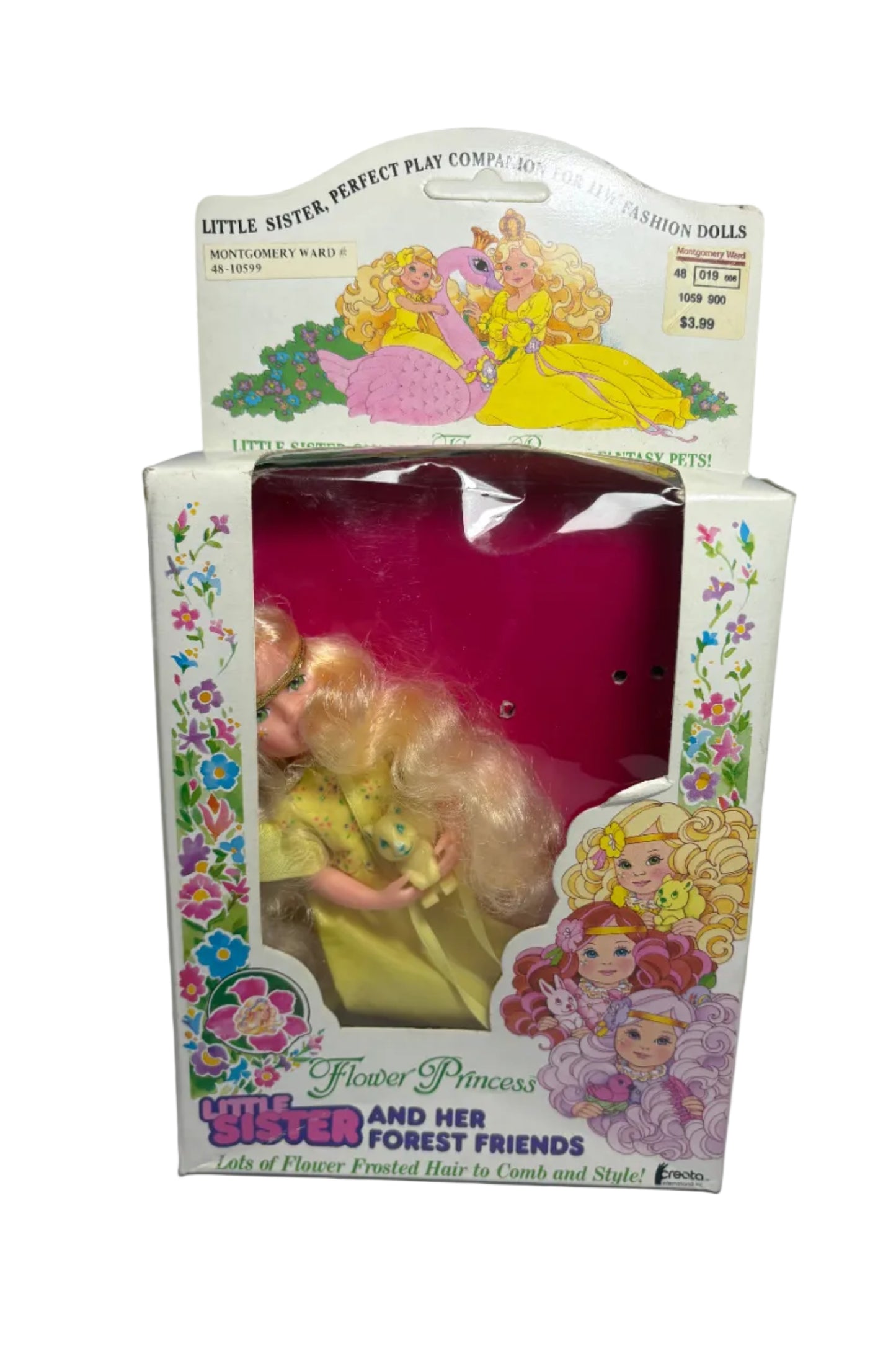 Flower Princess - Little Sister And Her Forest Friends by Creata Vintage 1985