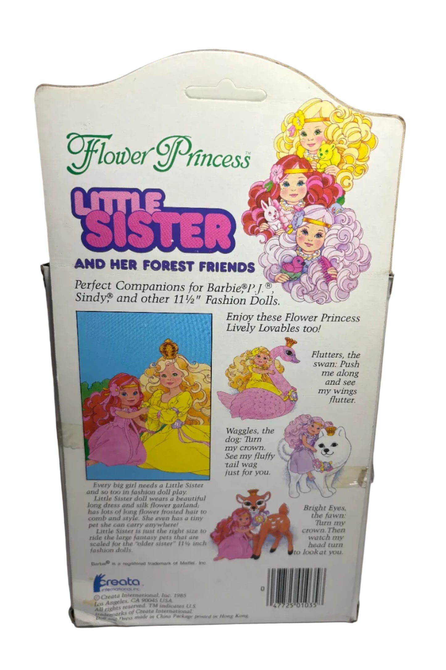 Flower Princess - Little Sister And Her Forest Friends by Creata Vintage 1985