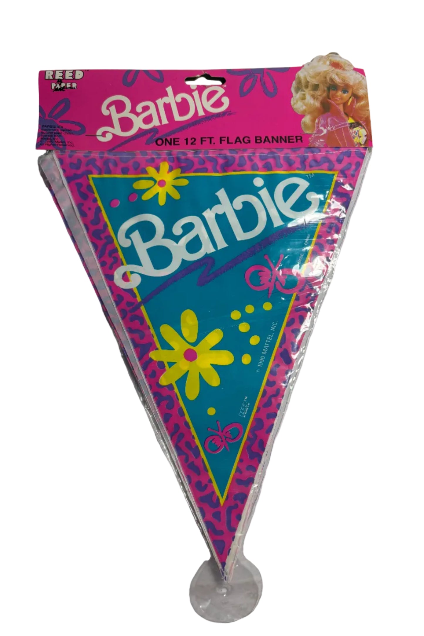 1990 Barbie Flag Banner