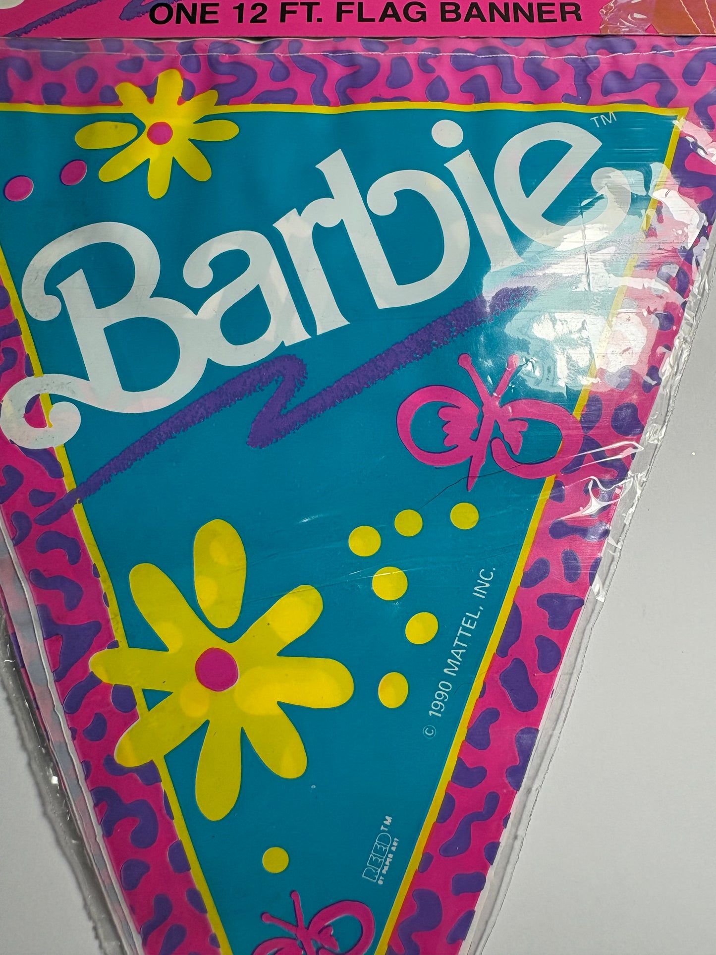 1990 Barbie Flag Banner