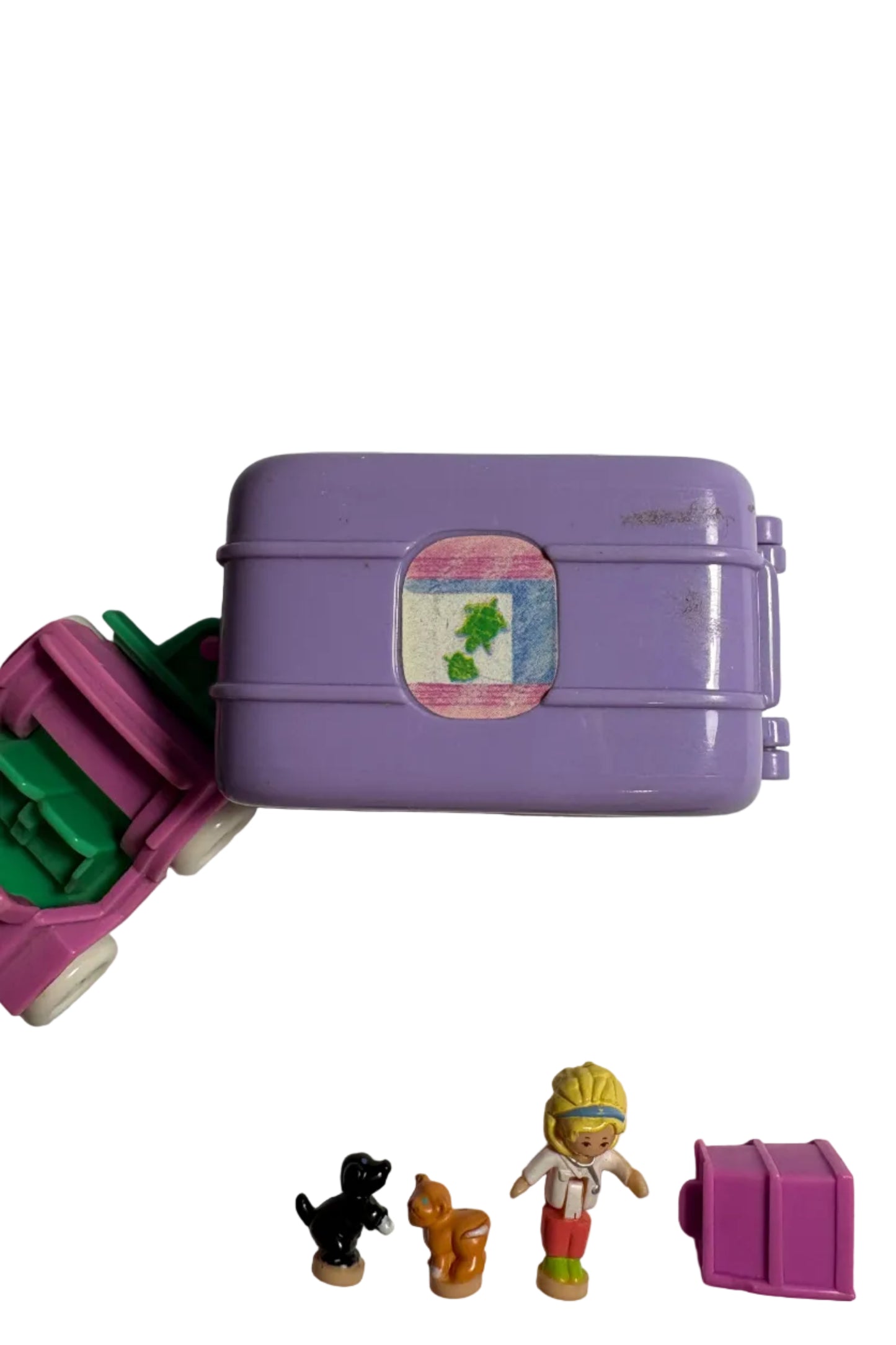 1996 Polly Pocket Pet Surgery On The Go - Complete