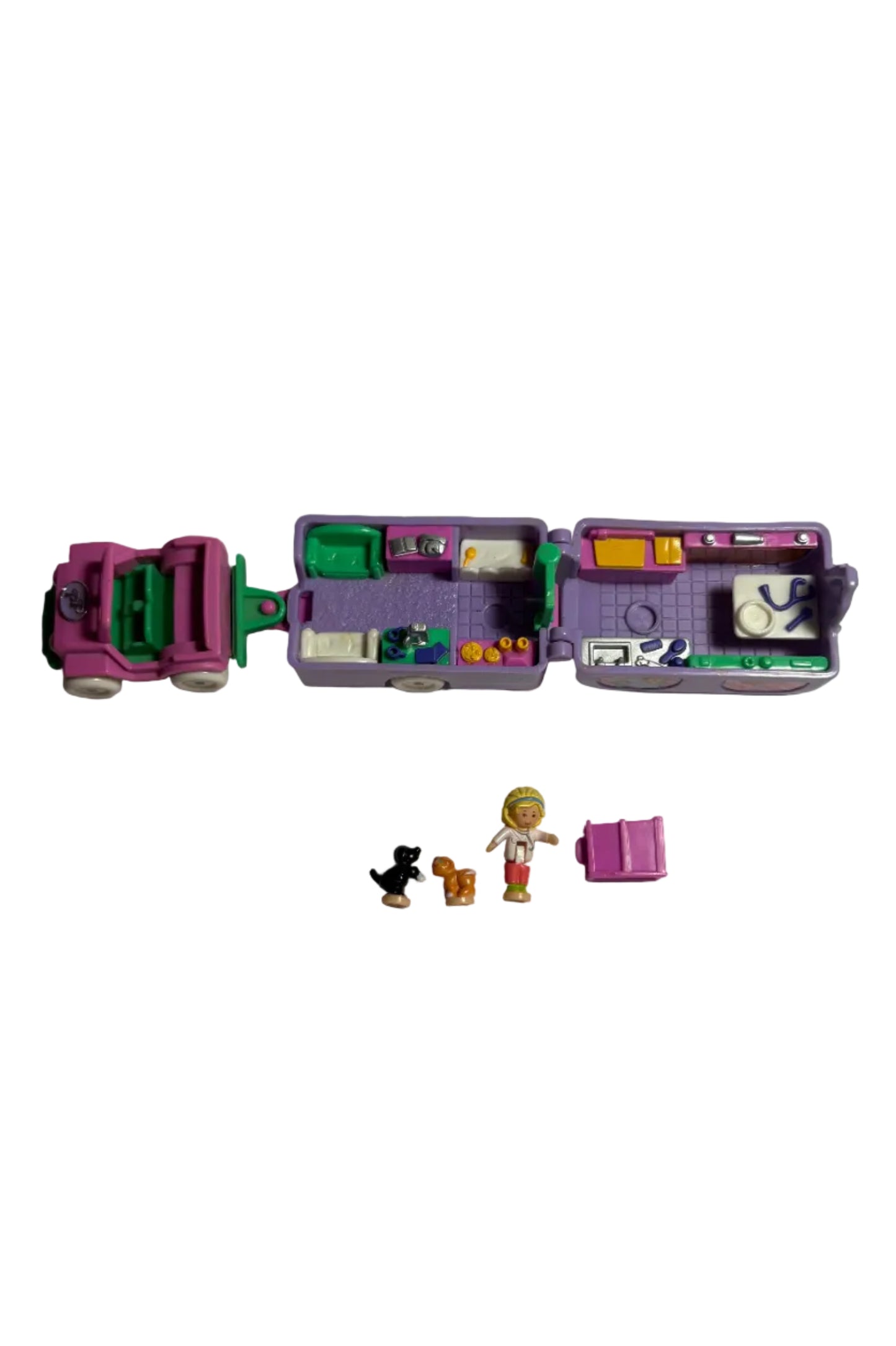 1996 Polly Pocket Pet Surgery On The Go - Complete