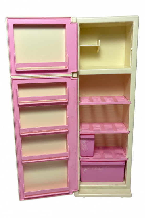 1987 Barbie Sweet Roses Fridge & Accessories