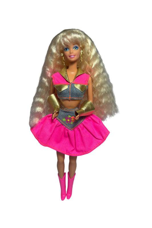 Vintage 1994 Denim N Ruffles Barbie